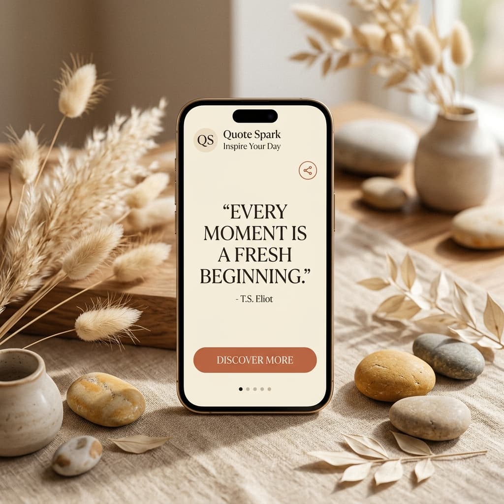 Quote Spark App Mockup